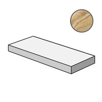 Ступень угловая левая Italon Surface Onice Miele 33x120