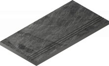 Бортик Italon Материя X2 Титанио грип 620090001210 черный 30x120