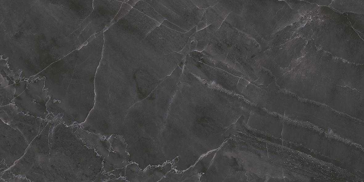 Керамическая плитка (34030) Laparet Olimpus чёрный 25x50 глянцевый