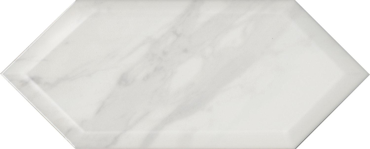 Керамическая плитка Kerama Marazzi Келуш грань белый глянцевый 14x34 35009