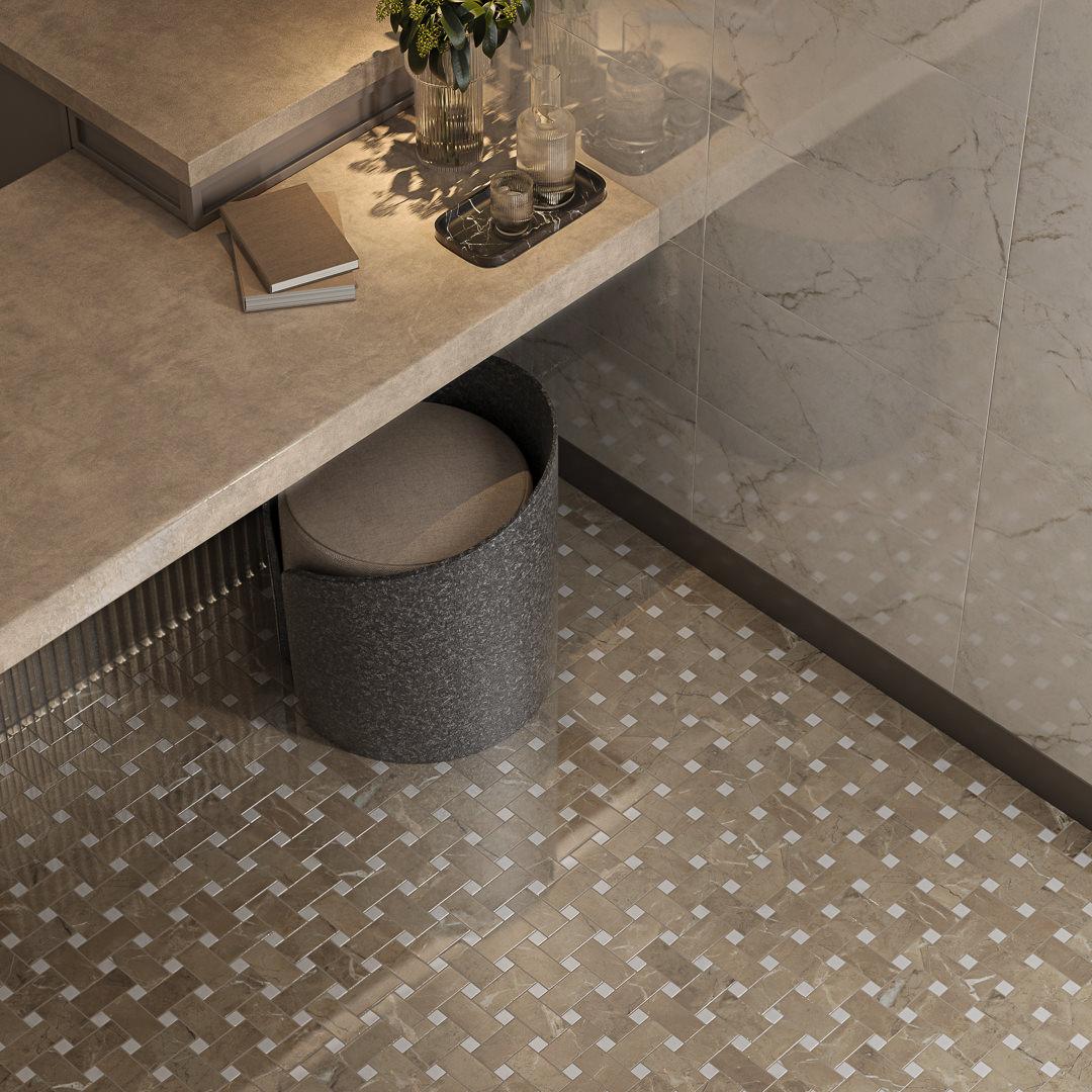 Керамическая плитка Kerama Marazzi FMA031R Серенада зеленый глянцевый обрезной 15x30