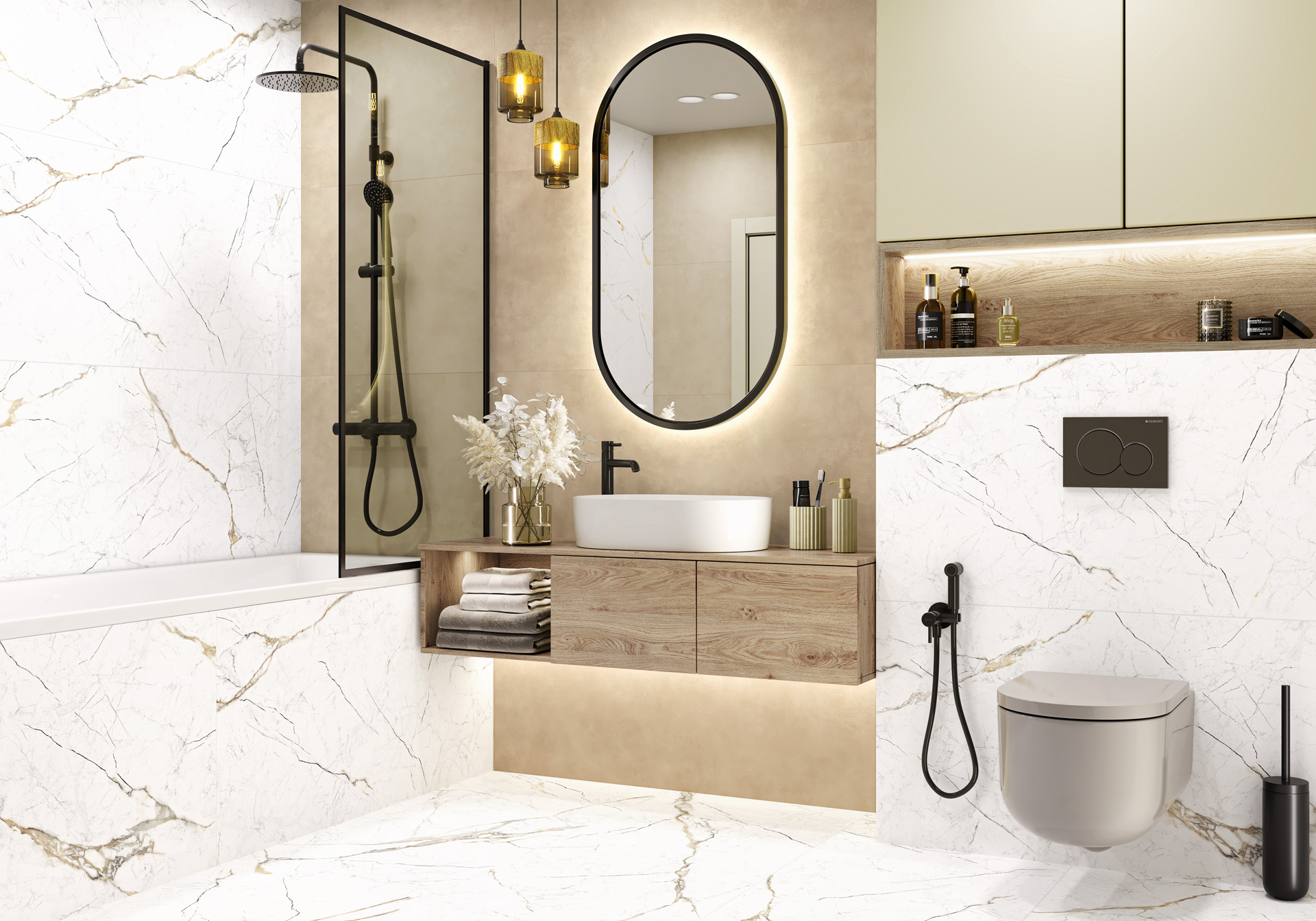 Керамогранит Alma Ceramica Рок Лайн GFU60120RKL40R бежевый 60x120