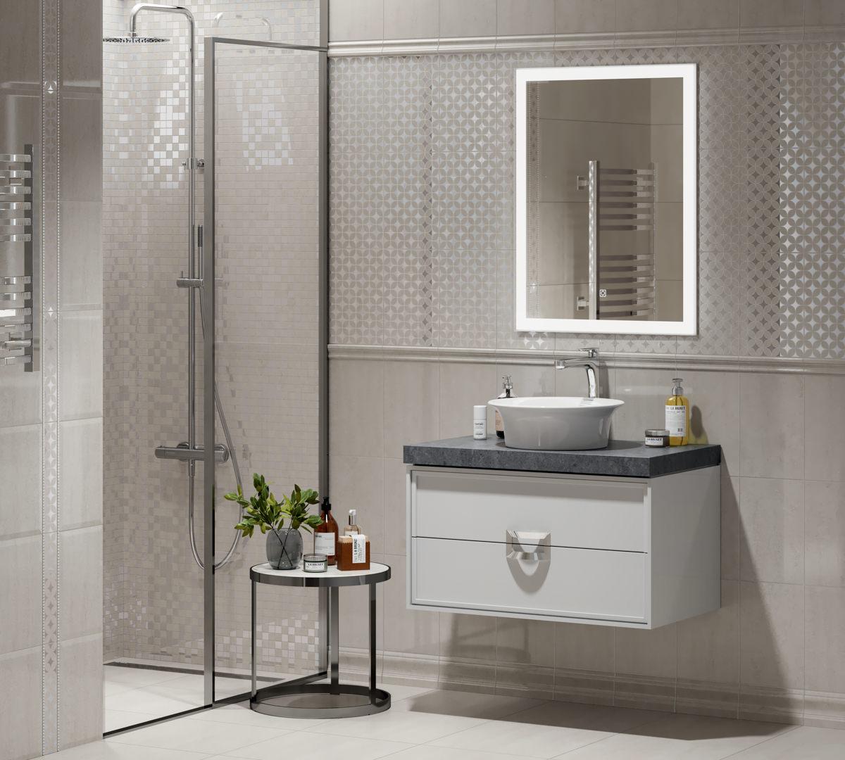 Керамическая плитка Kerama Marazzi Туф бежевый светлый глянцевый 20x30 8340
