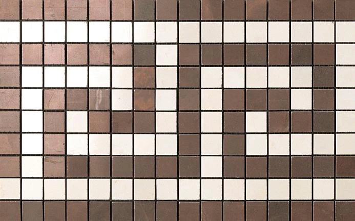 Декор Atlas Concorde Marvel Bronze/Champagne Greca Mosaico 18.5x30 ASM8