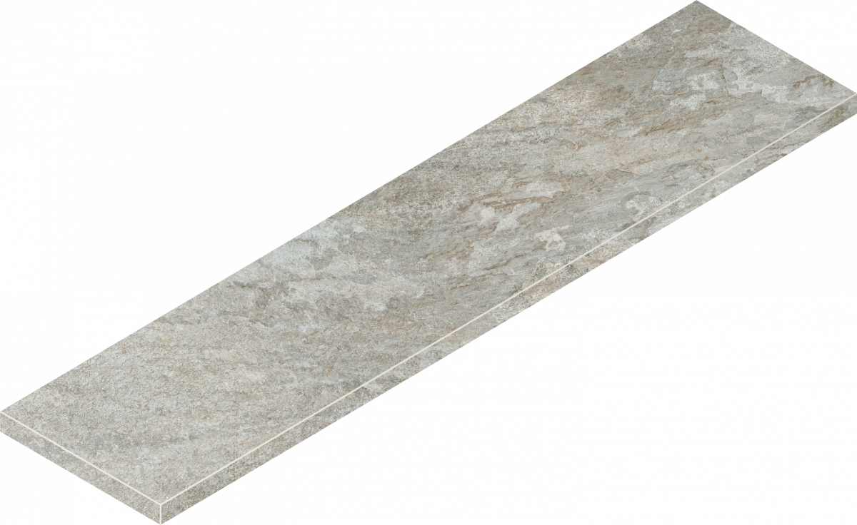 Ступень Италон Магма Сильвер угловая левая 620070003022 серый 33x120