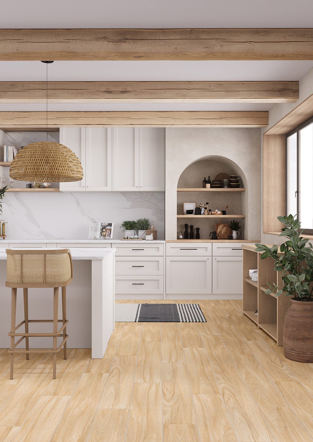 Керамогранит СтароВуд Forest Natural Matt 20x120 бежевый