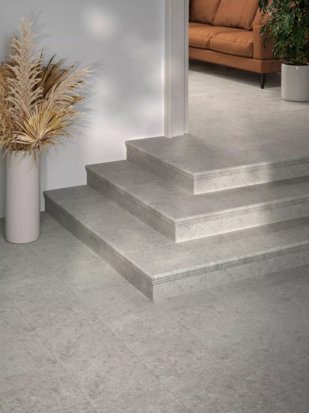 Бордюр Kerama Marazzi BLB053 Багет Ферони серый светлый матовый 5x20