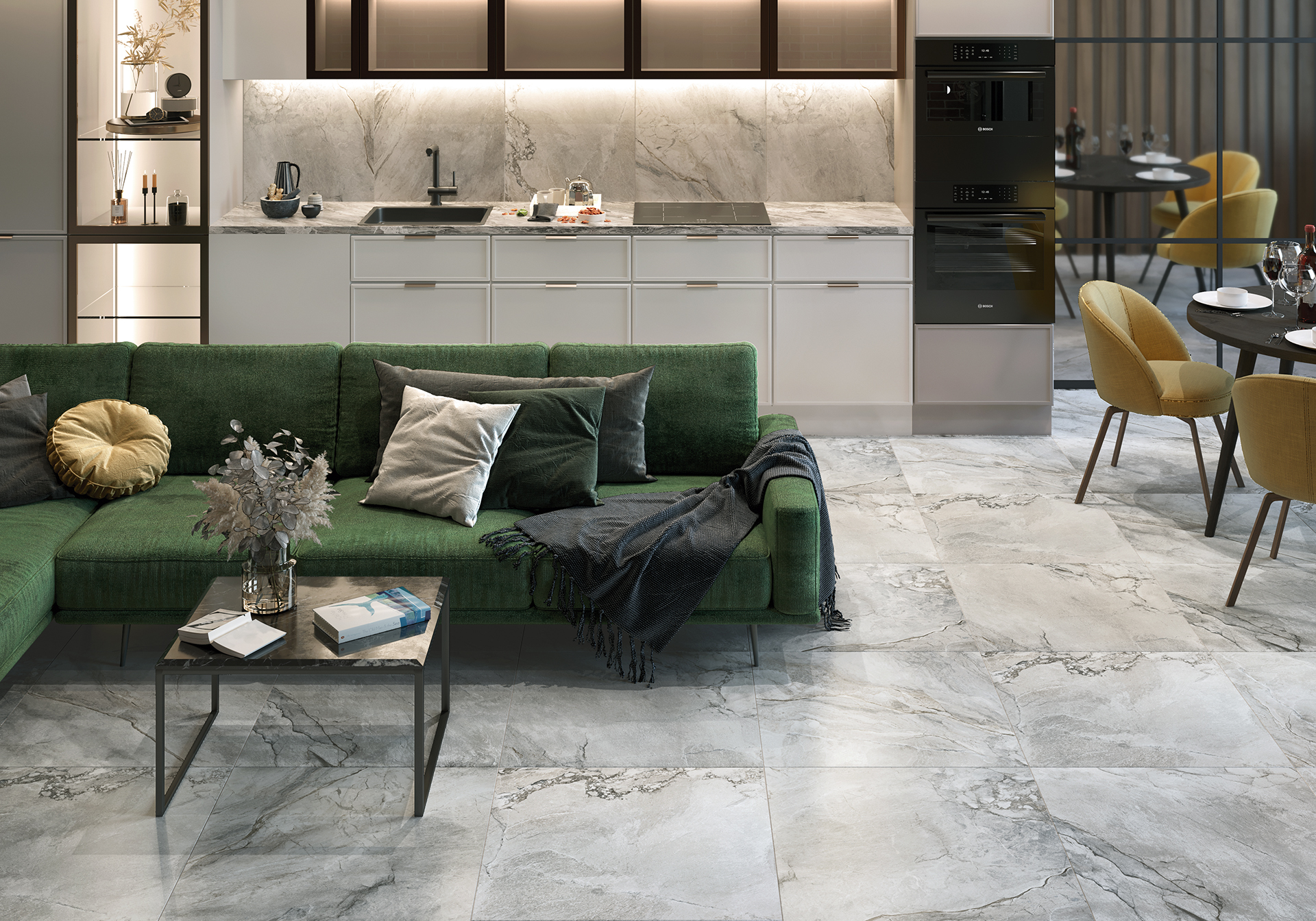 Керамогранит Alma Ceramica Вулкано GFA57VLC04L бежевый 57x57