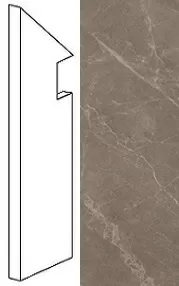 Ступень левая Marvel Gris Supreme Battiscopa Sag.Sx AFB0 7.2x30