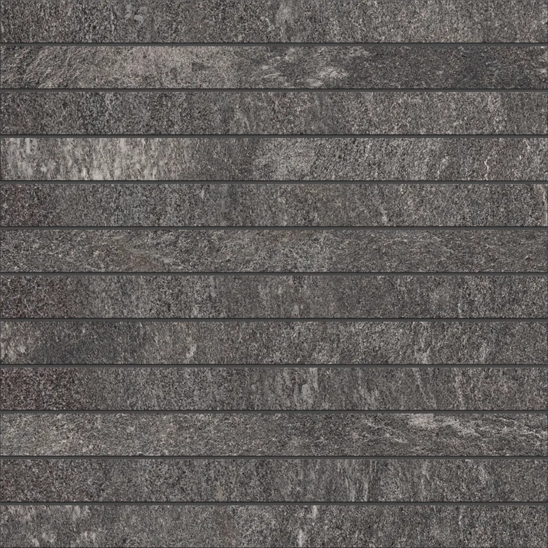 Мозаика Estima TN02 Tramontana Fascia Anthracite 30x30 серый