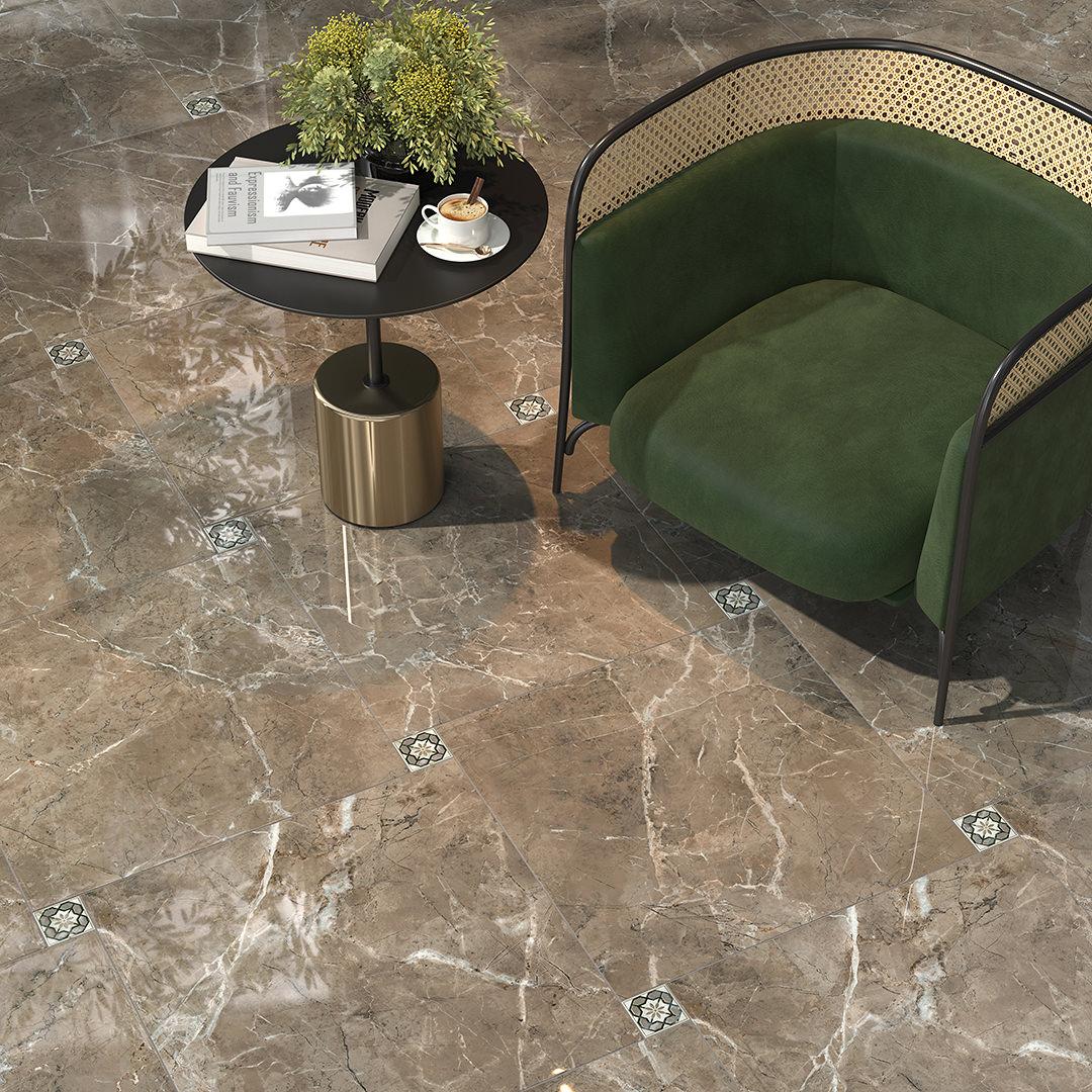 Керамическая плитка Kerama Marazzi FMA031R Серенада зеленый глянцевый обрезной 15x30