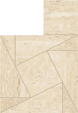 Мозаика Atlas Concorde Marvel Travertine Sand Mosaico Tessellation 22x31.6 AF9H