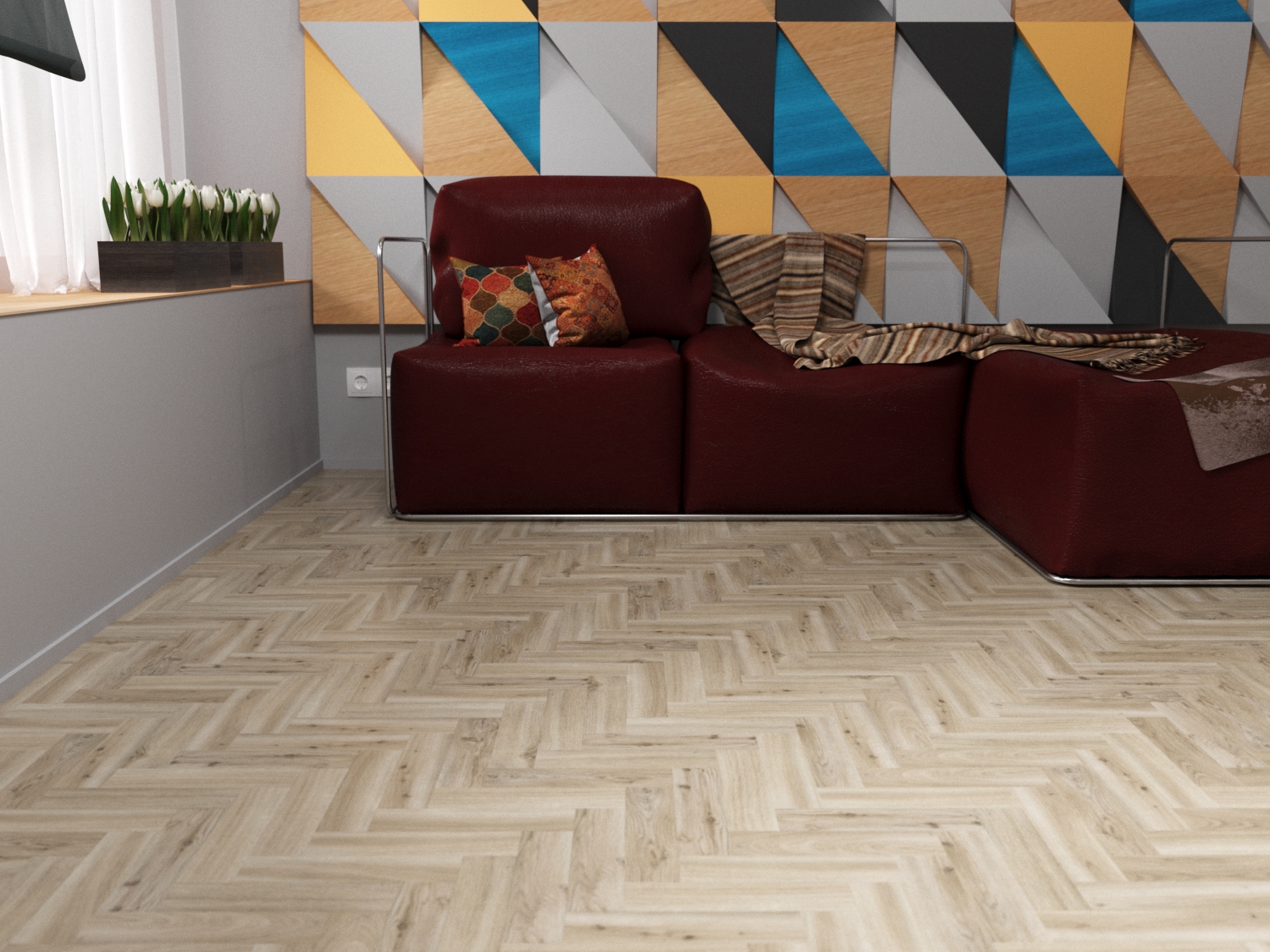 Кварцвиниловая плитка Fine Floor Craft Small Plank FF-441 Джакарта кварц винил напольный
