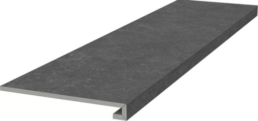 Ступень Kerama Marazzi KM6012G0141RGCF фронтальная клееная Касабланка HP антрацит матовый обрезной 33x119.5