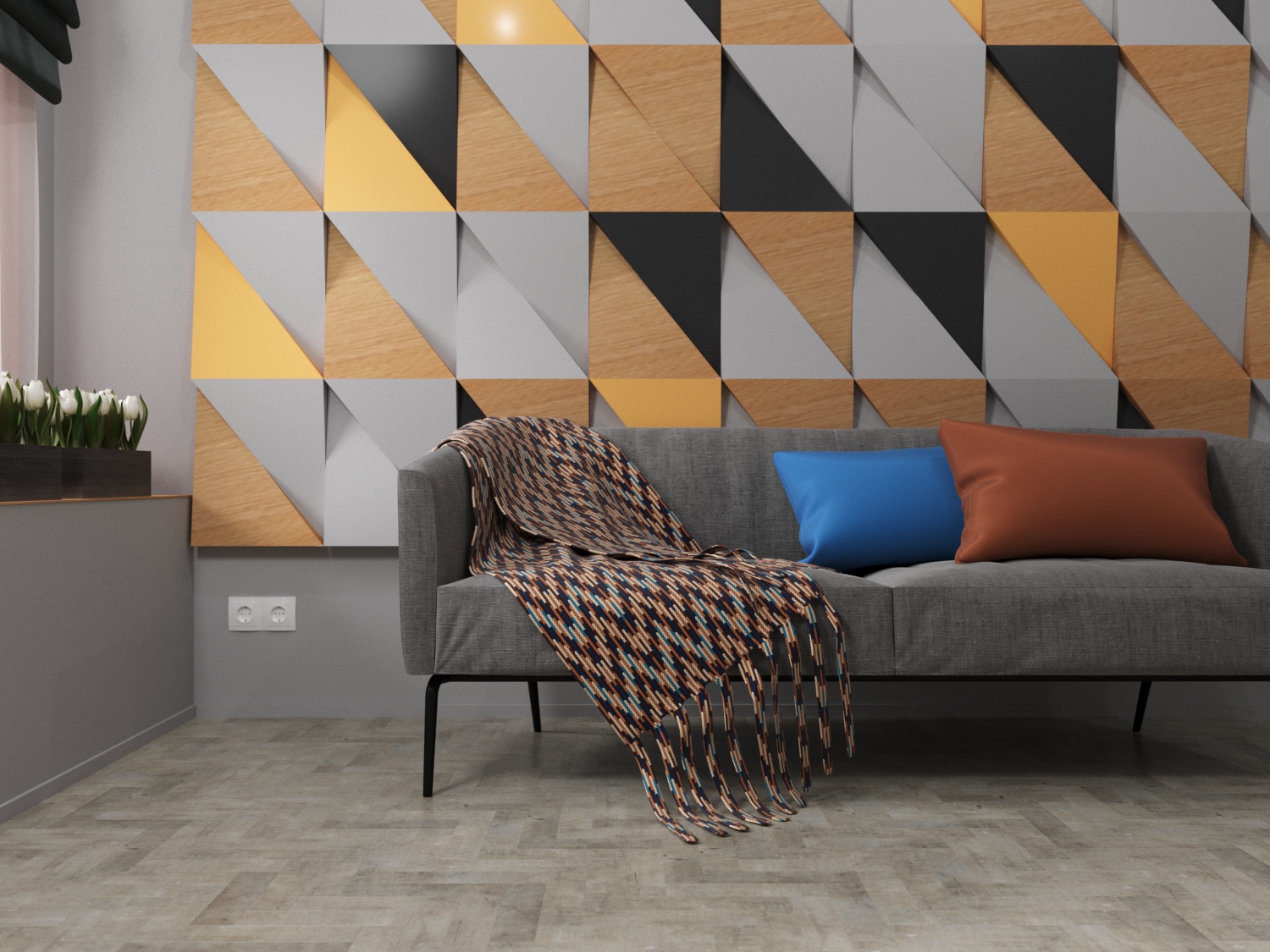 Кварцвиниловая плитка Fine Floor Craft Small Plank FF-441 Джакарта кварц винил напольный