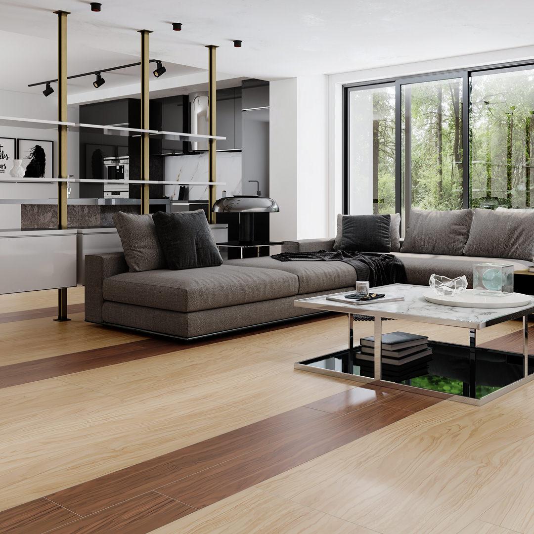 Керамогранит Kerama Marazzi Олива коричневый обрезной 60x119.5 SG565320R