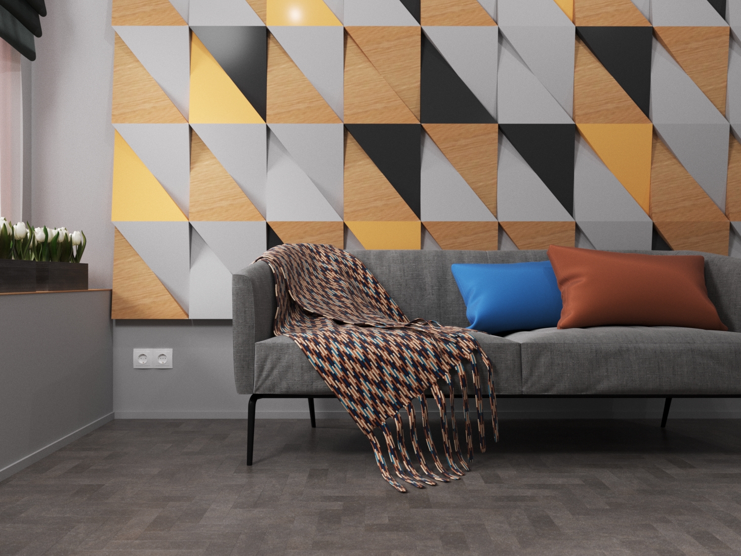 Кварцвиниловая плитка Fine Floor Craft Small Plank FF-441 Джакарта кварц винил напольный