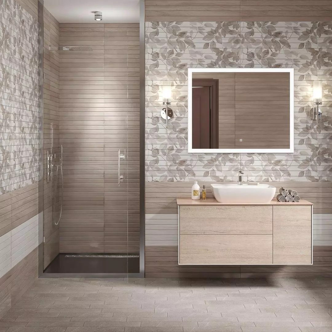 Керамическая плитка Kerama Marazzi 13093TR Семпионе бежевый структура матовый обрезной 30x89.5