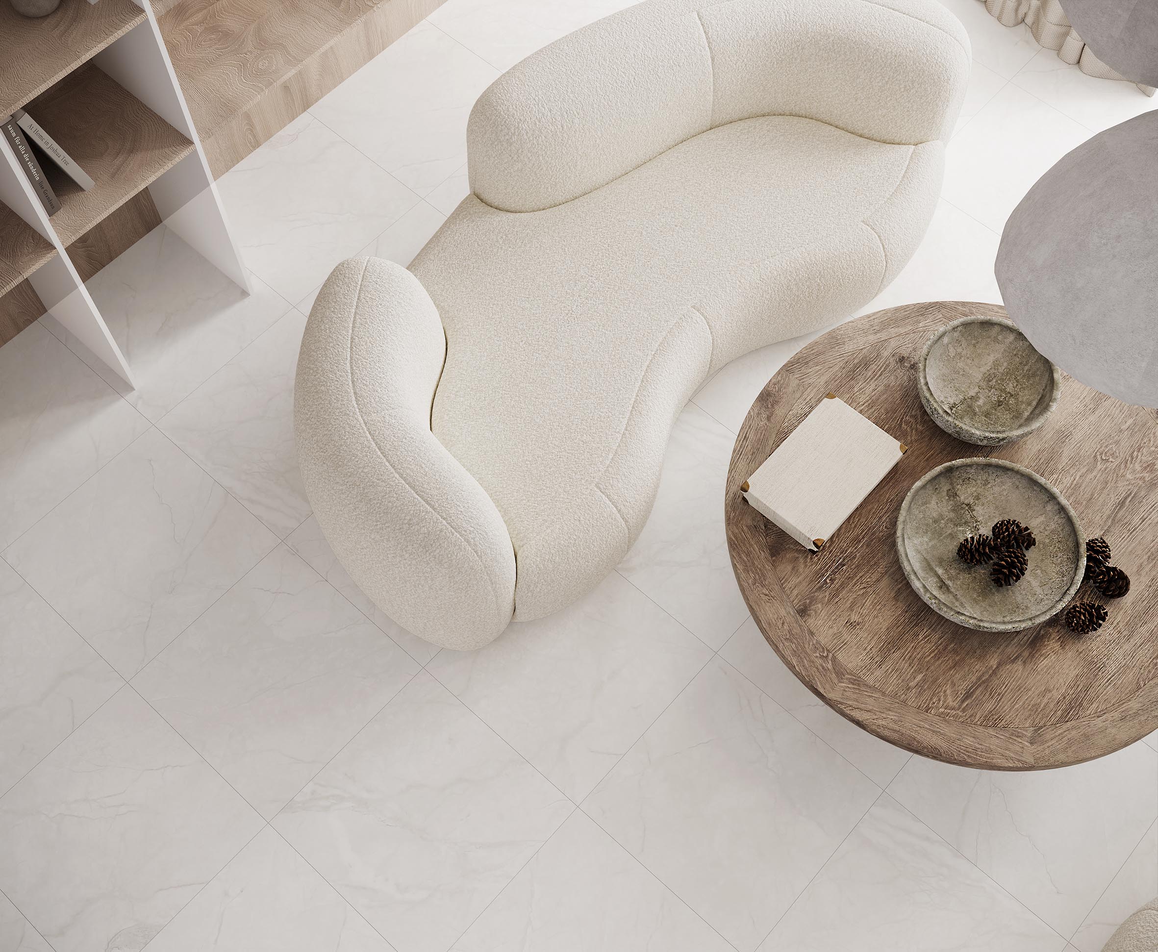 Керамогранит Laparet Antalya Bianco 60x60 матовый