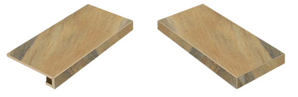 Ступень угловая правая Italon Magnetique Gold 33x60