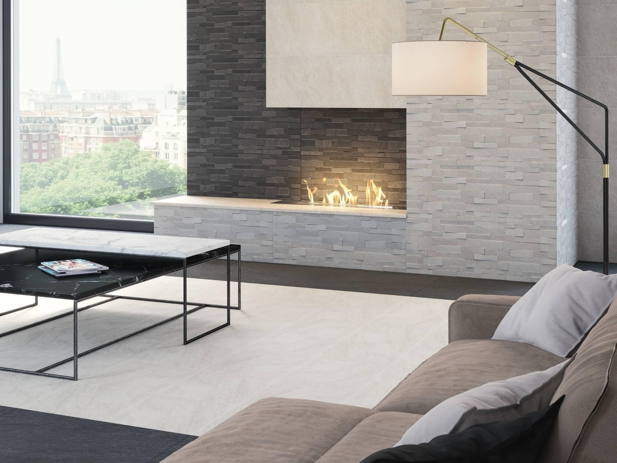 Керамическая плитка Kerama Marazzi 13056TR Гренель серый структура матовый обрезной 30x89.5