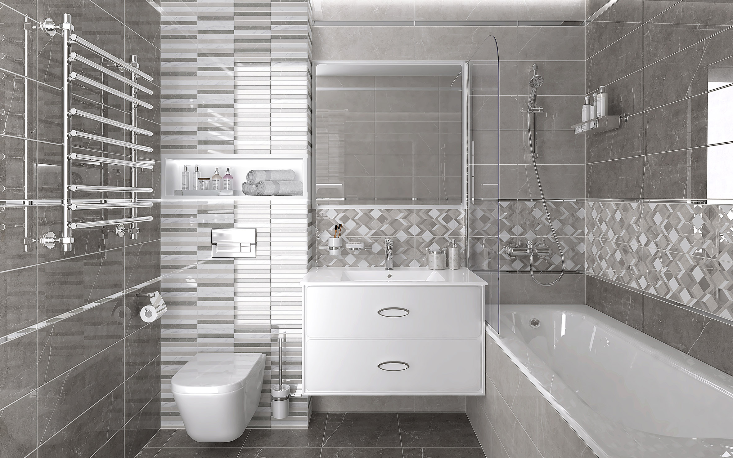 Керамогранит (SG169000N) Laparet Escada серый 40.2x40.2 матовый