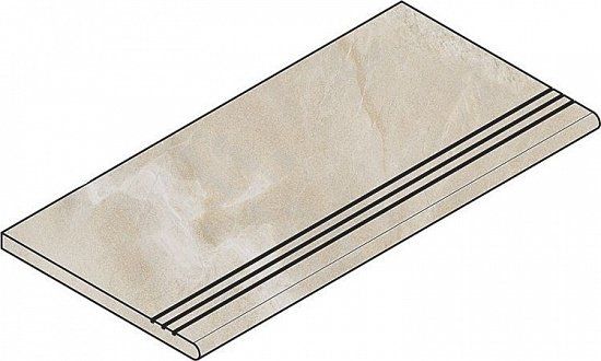 Ступень закругленная угловая левая Italon Magnetique Х2 White 30x60