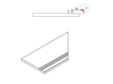 Бортик правый Italon Climb Х2 Rope 30x60