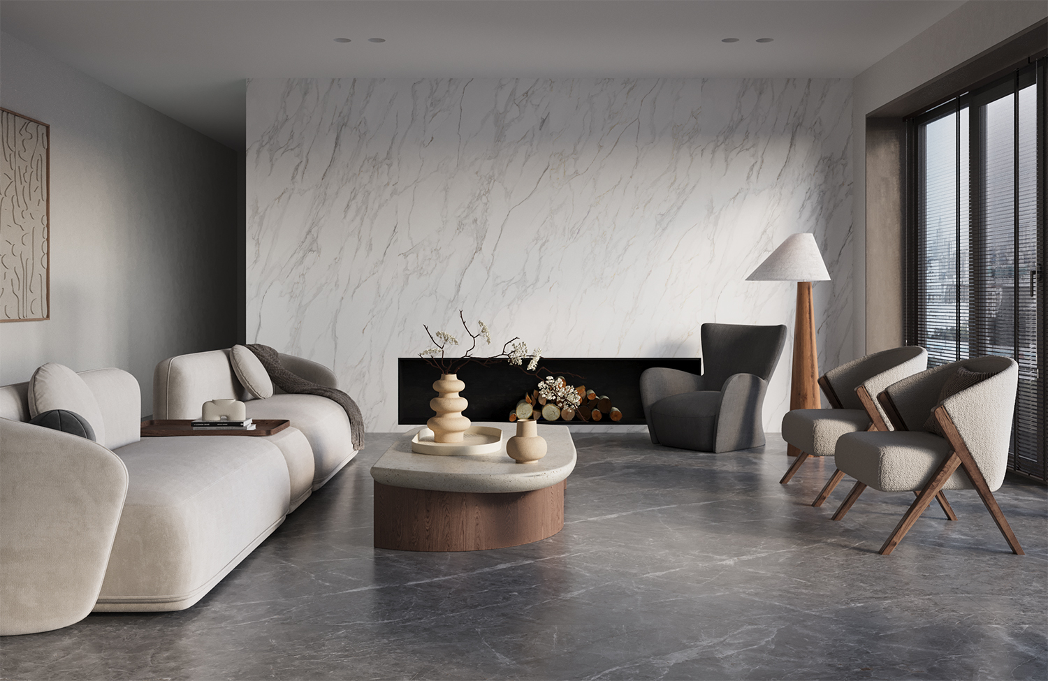 Керамогранит СтароСлэбс Marquina Night High Glossy 120x278 черный