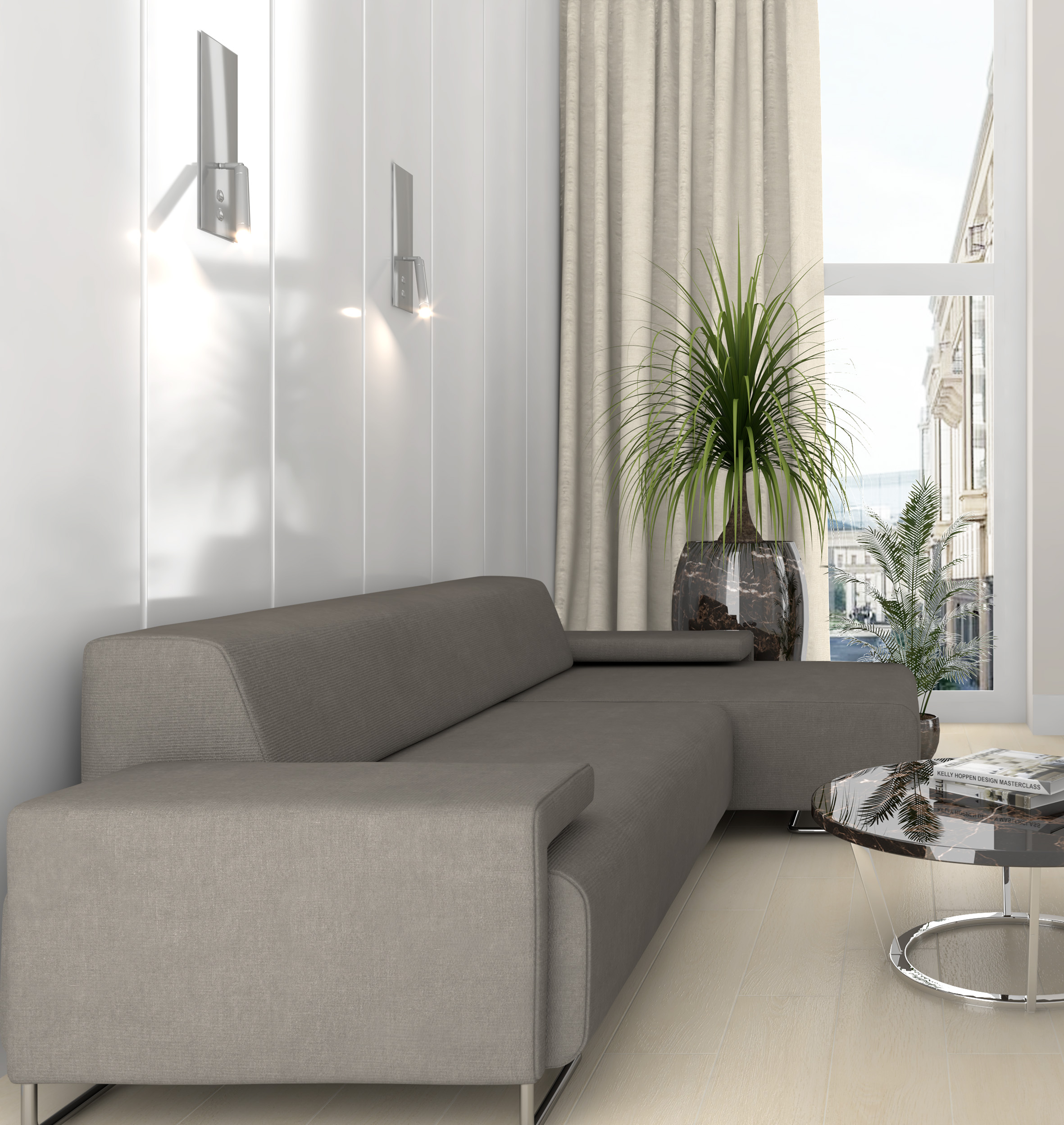 Керамогранит (SG705990R) Laparet Madera коричневый 20x80 матовый