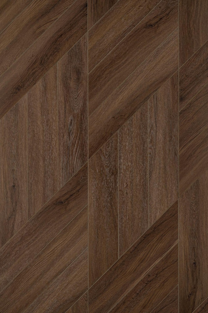 Кварцвиниловая плитка Aqua Floor Chevron Glue (Parquet) AF2559PGCh 553.7x130.5 Дуб Темный замковый кварц винил напольный