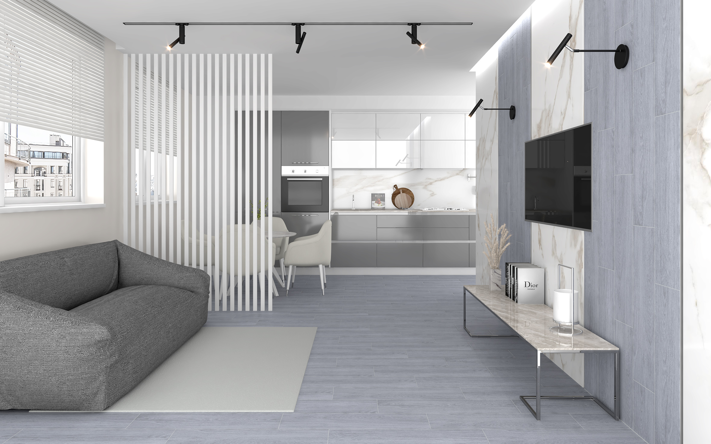 Керамогранит (SG705990R) Laparet Madera коричневый 20x80 матовый