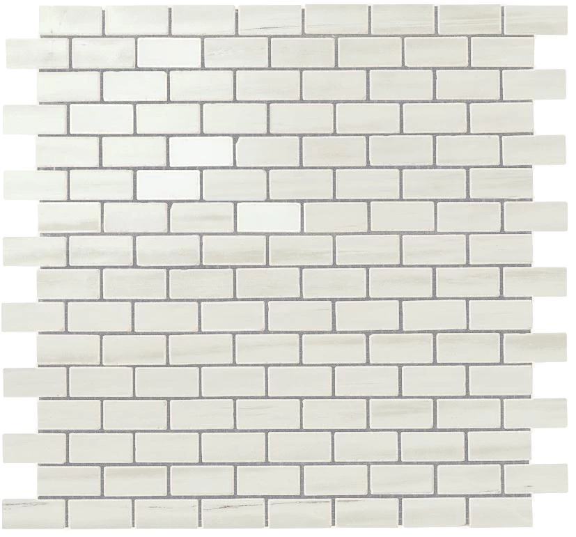Мозаика Atlas Concorde Marvel Stone Bianco Dolomite Mosaico Lappato Burattato 29.8x29.8 AS31