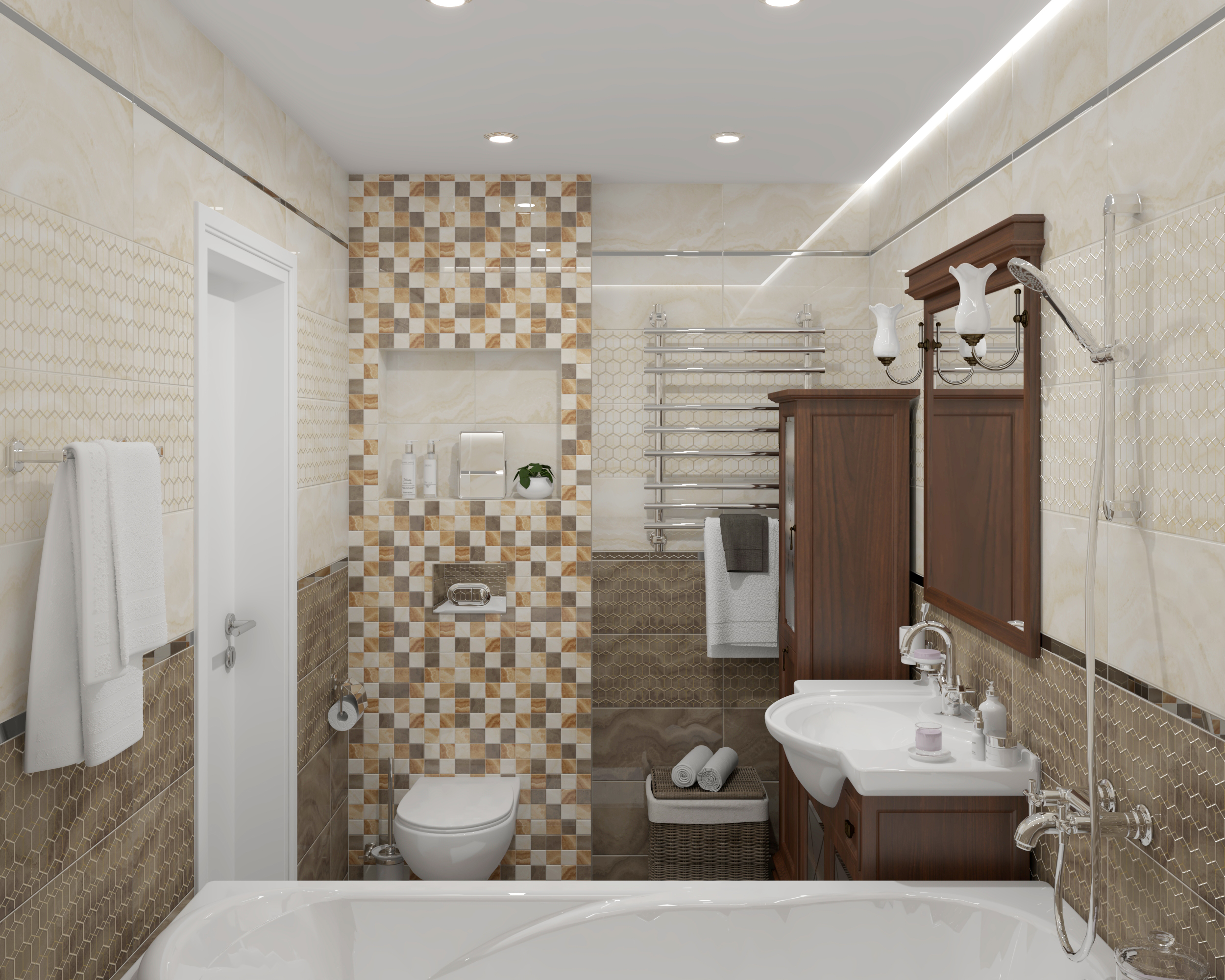 Мозаика (MM34040) Laparet Prime мозаичный серый микс 25x25 глянцевый