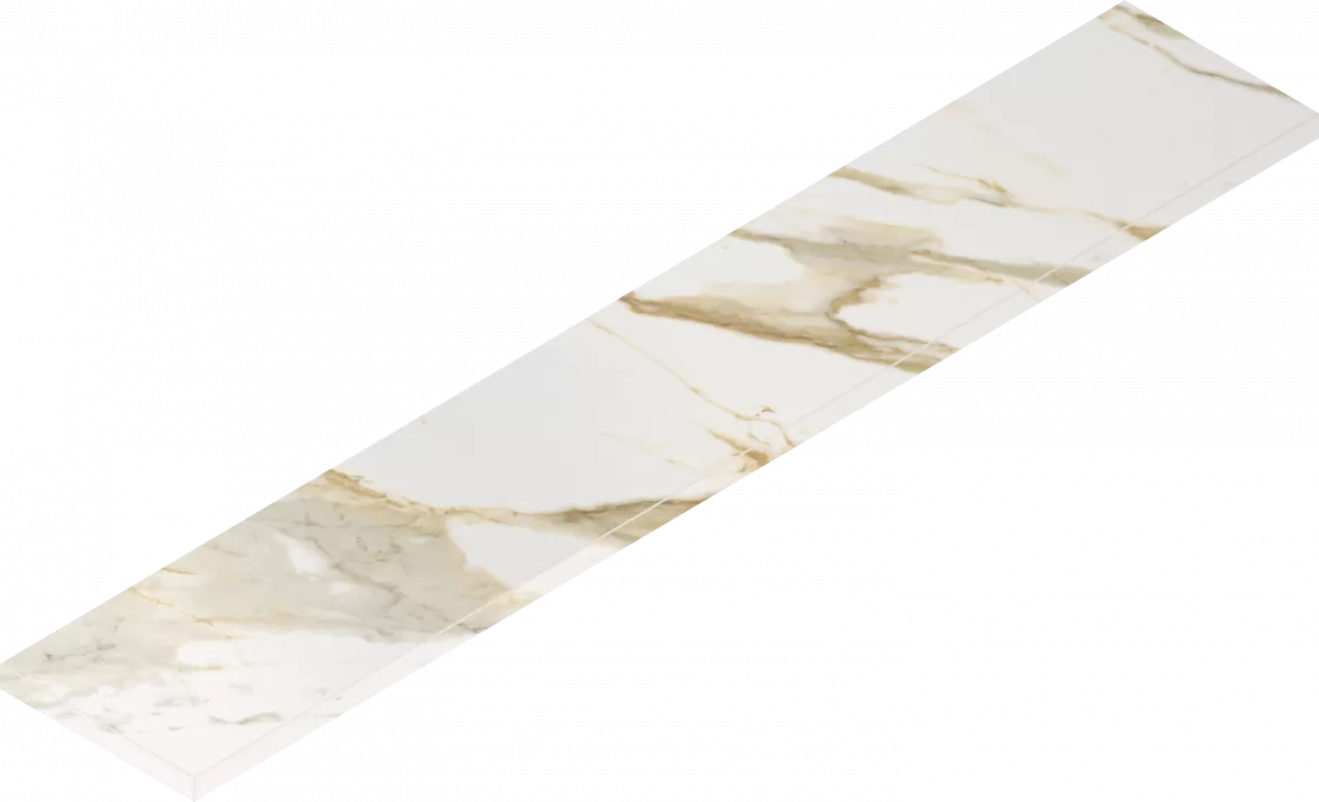Ступень Италон Стелларис Калакатта Голд угловая левая 620070002631 белый 33x160