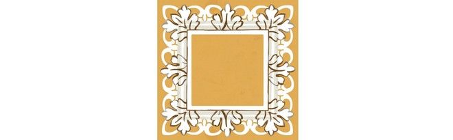 Вставка Kerama Marazzi Алмаш жёлтый глянцевый 9.8x9.8 HGD\B525\TOB001