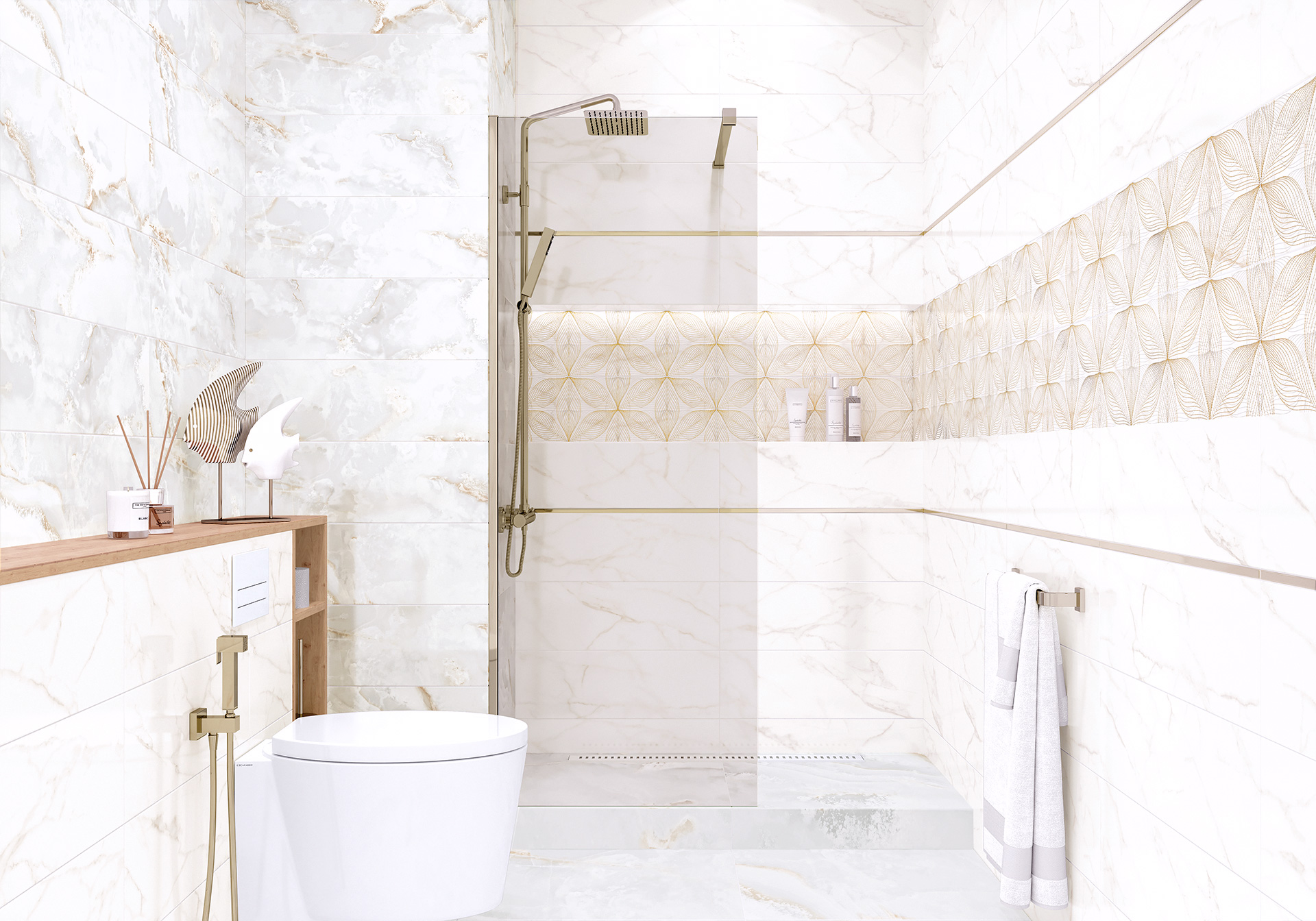 Керамогранит Alma Ceramica Дея GFU04DEA70L белый 60x90