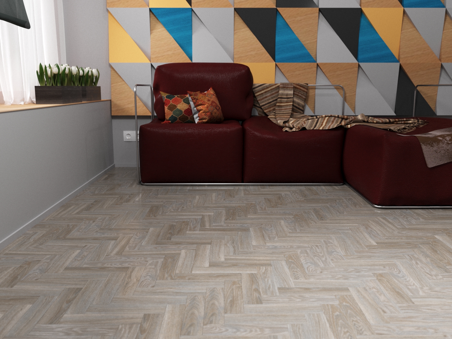 Кварцвиниловая плитка Fine Floor Craft Small Plank FF-441 Джакарта кварц винил напольный