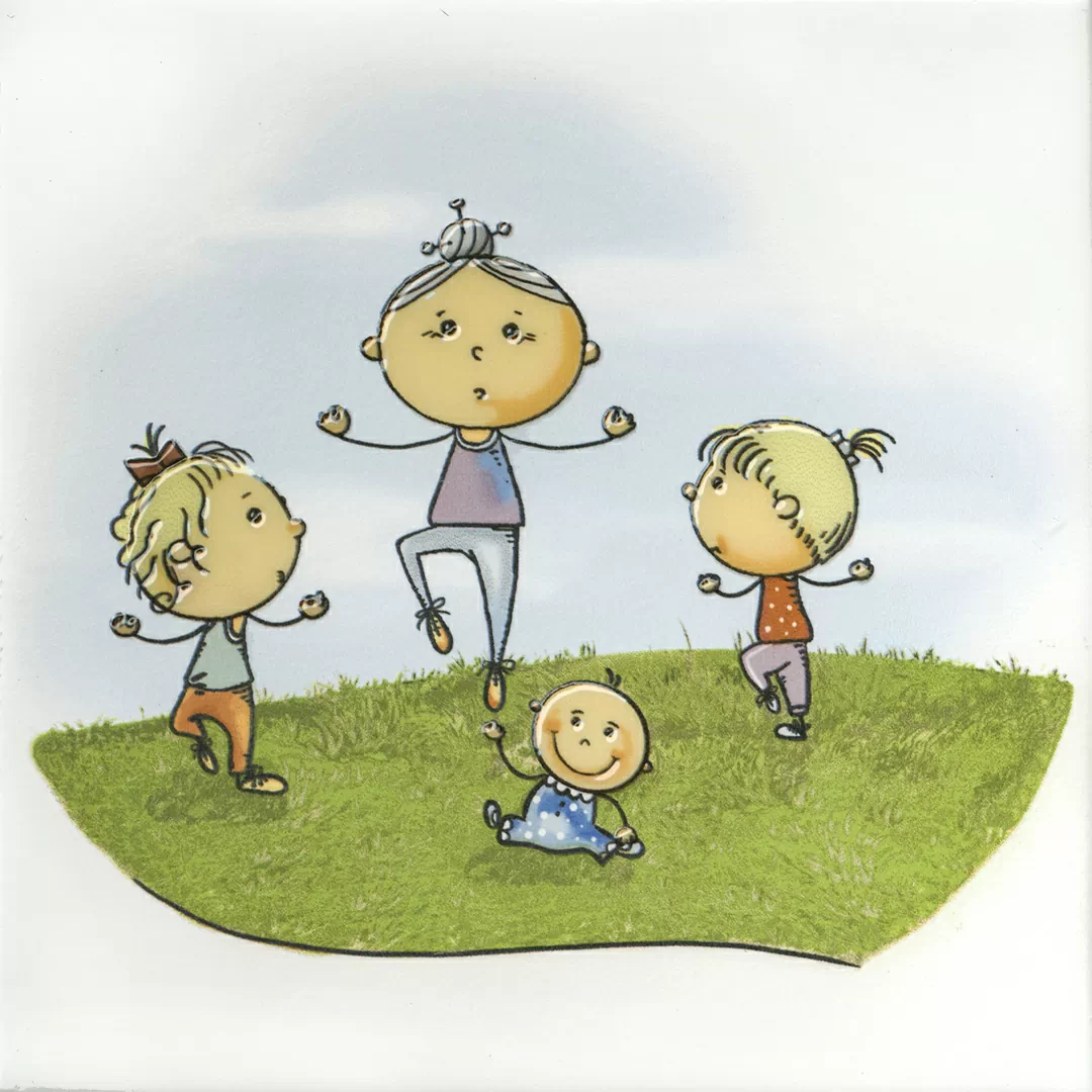 Декор Kerama Marazzi OS\A254\5009 Веселые старты Йога 20x20