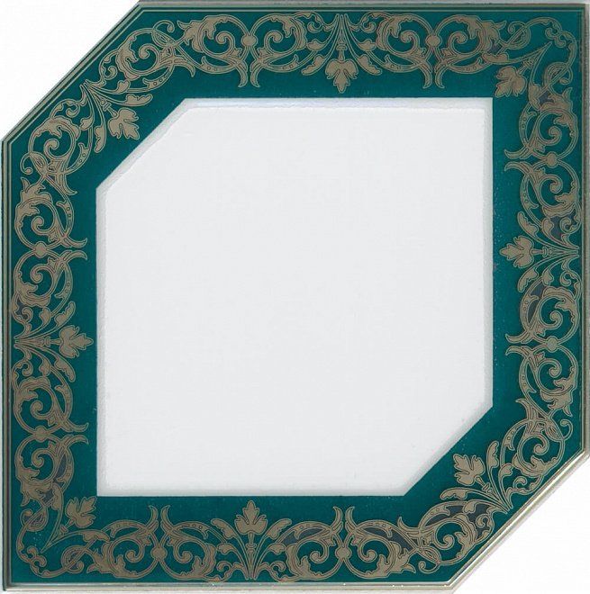 Декор Kerama Marazzi HGD\E250\18000 Клемансо зеленый темный 15x15
