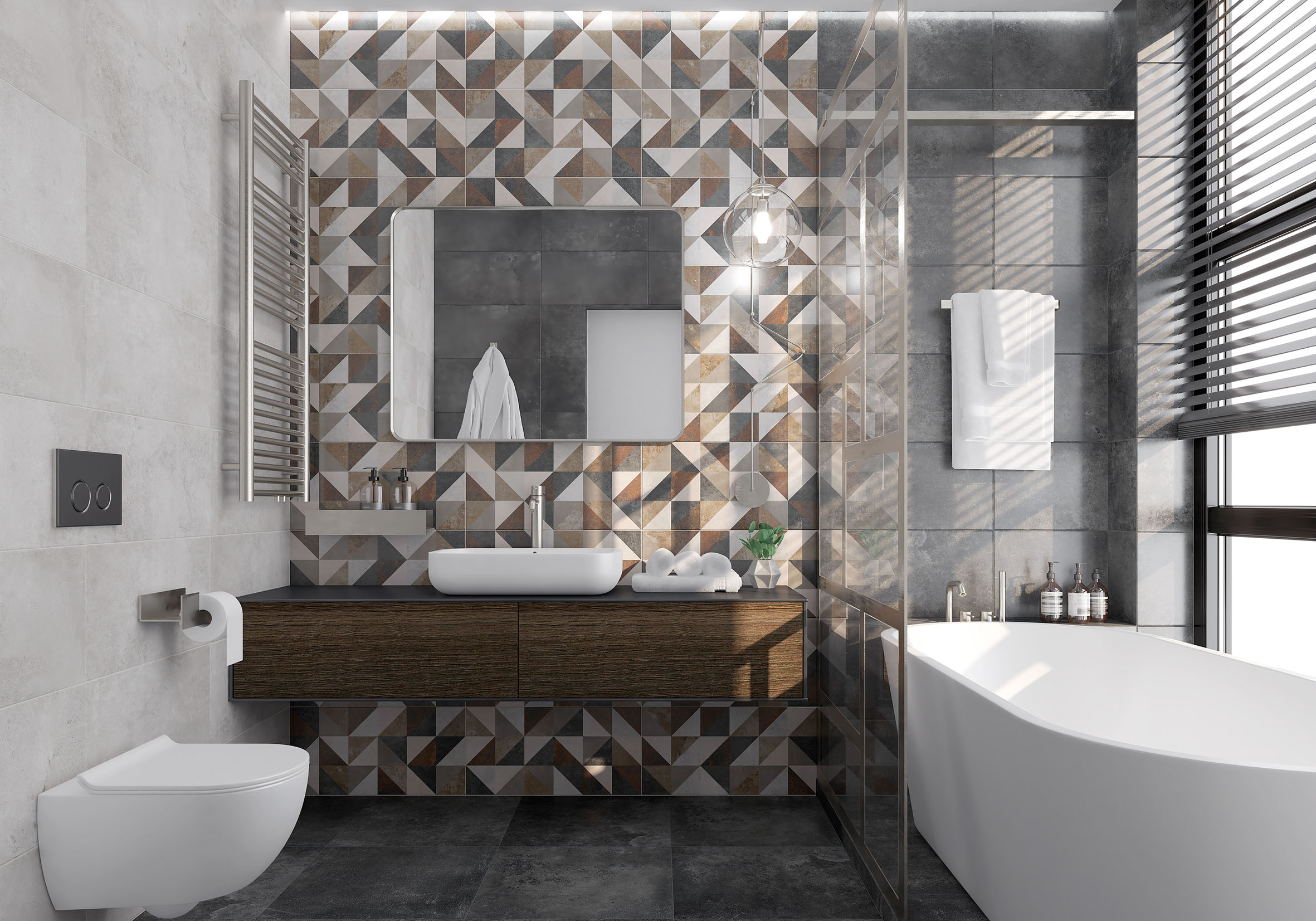 Керамогранит Laparet Ferry коричневый 50x50 матовый