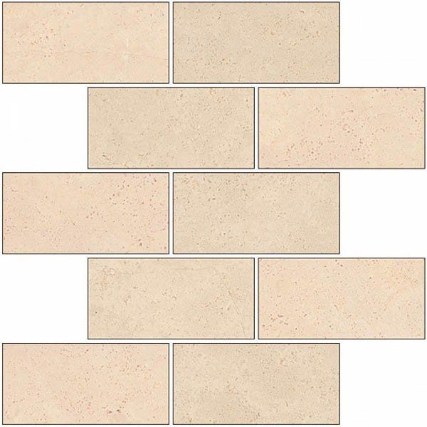 Мозаика Marble Trend Crema Marfil 30.7x30.7 K-1003/LR/m13/307x307x10