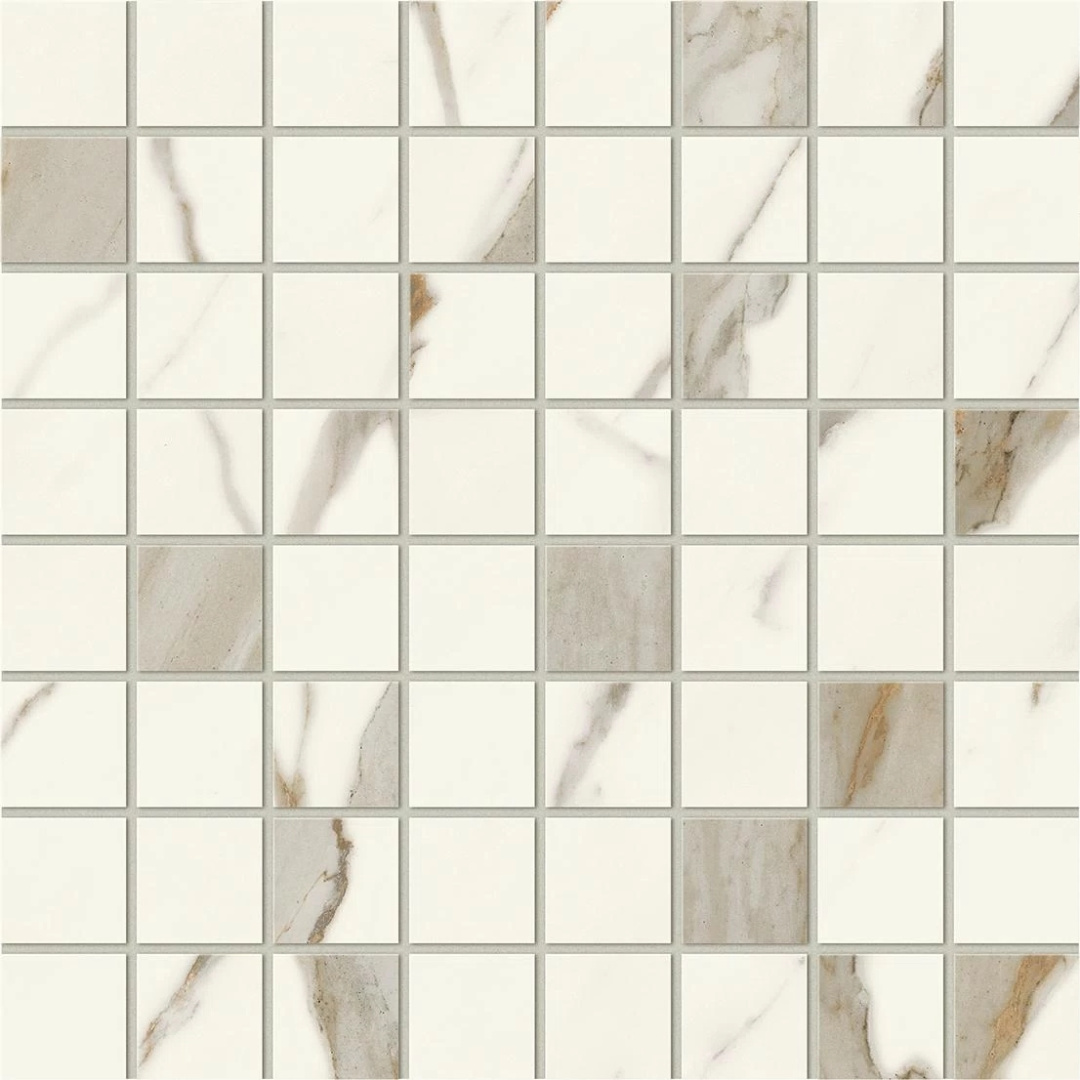 Мозаика Atlas Concorde Marvel X Calacatta Sublime Mosaico Polished 30x30 AF9C