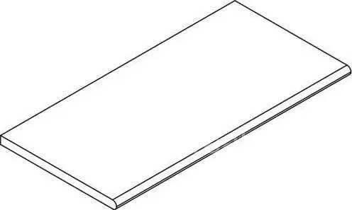 Бортик Италон Фоссил Сэнд закругленный 620090001428 бежевый 30x120