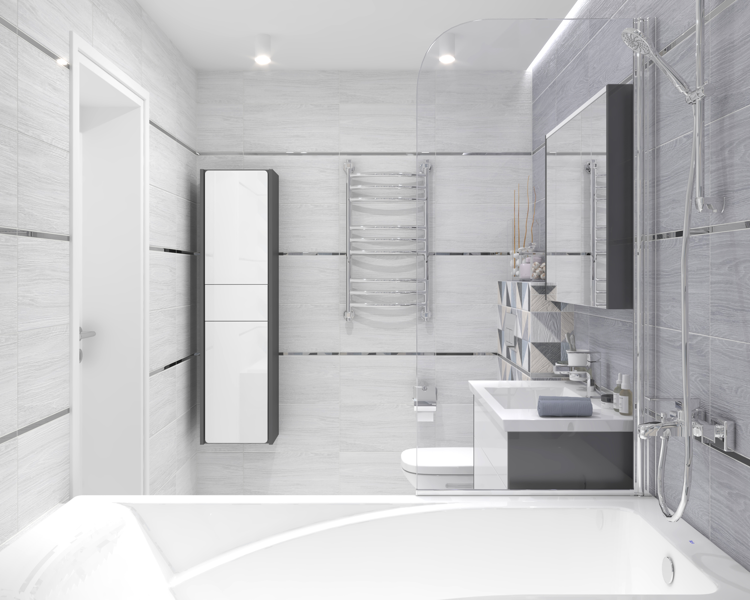 Декор (34007) Laparet Village беж микс 25x50 матовый