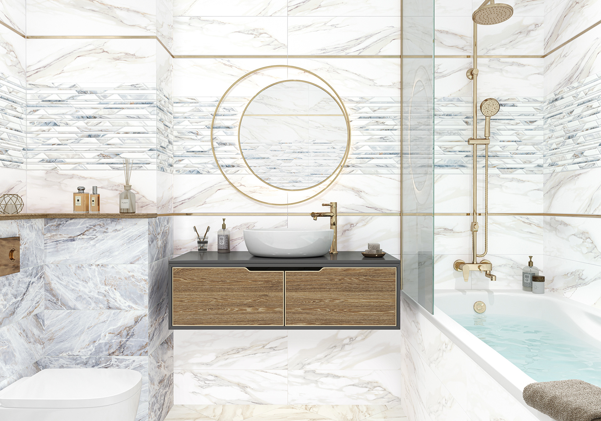 Керамическая плитка Alma Ceramica Натива TWA11NAT014 белый 20x60