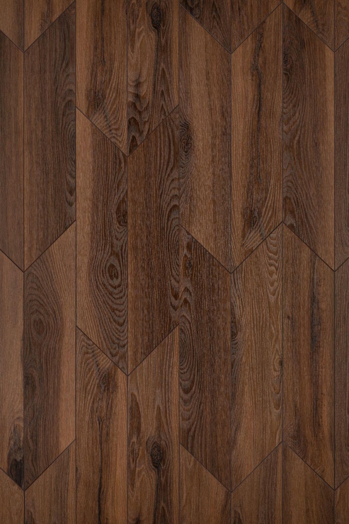 Кварцвиниловая плитка Aqua Floor Chevron Glue (Parquet) AF2560PGCh 553.7x130.5 Ясень Темный замковый кварц винил напольный