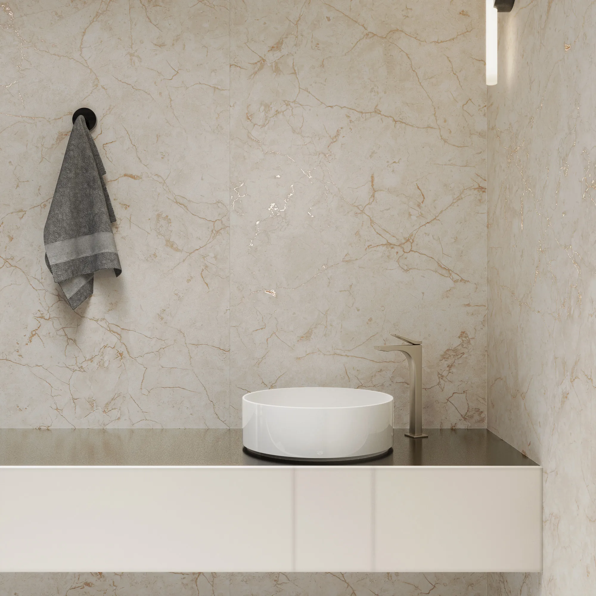 Керамогранит Креанза CZ-CR04-B Novelle Beige Carving 80x160 бежевый