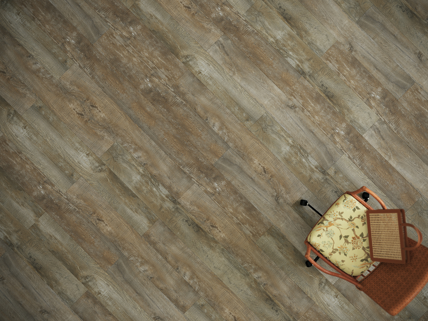 Кварцвиниловая плитка Fine Floor Wood FF-1408 Дуб Квебек клеевой кварц винил напольный