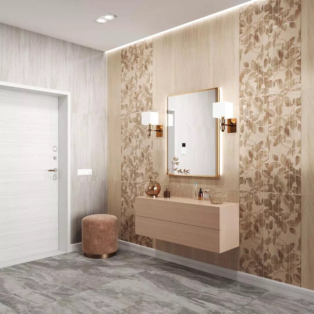 Керамическая плитка Kerama Marazzi 13093TR Семпионе бежевый структура матовый обрезной 30x89.5